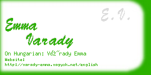 emma varady business card